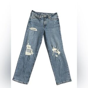 Old Navy Women's high rise OG LOOSE secret smooth pockets light blue jeans